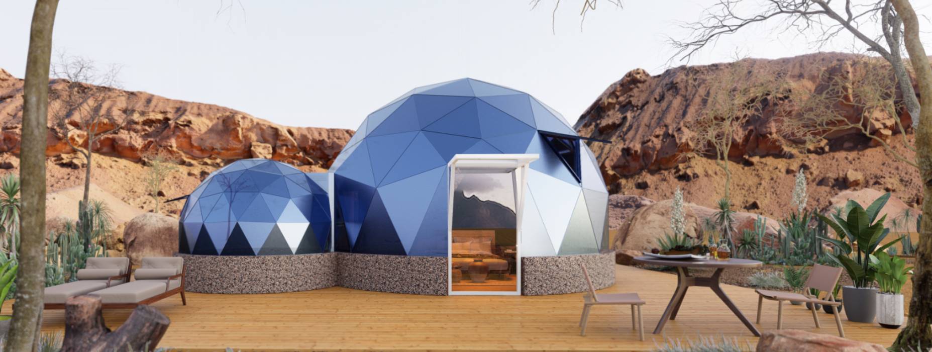 定安县球形智能光伏玻璃星空房